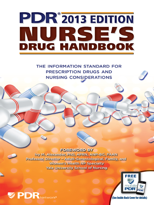 Imagen de portada para PDR Nurse's Drug Handbook 2013